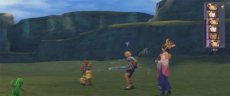 FFX HD Battle vs Cactuar Screenshot