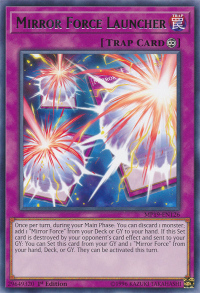Mirror Force Launcher YGO Card