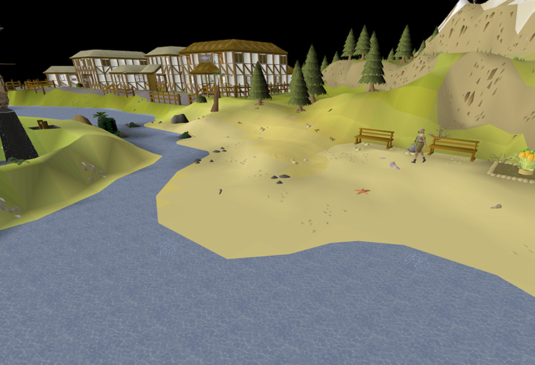 Catherby Harpoon Fishing Spot Screenshot / OSRS