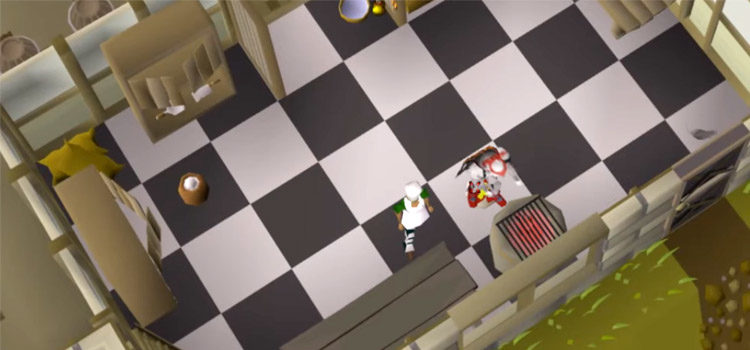 Mess Hall Cooking Pizza in Old School RuneScape