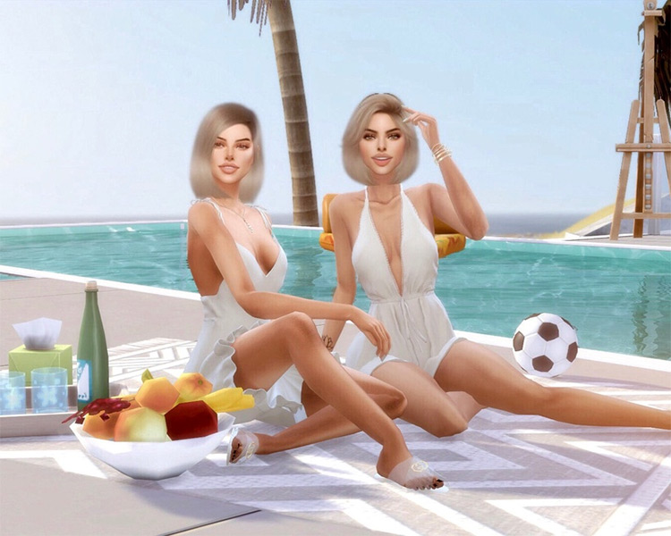 Besties Pose Pack by HELLASIM for Sims 4