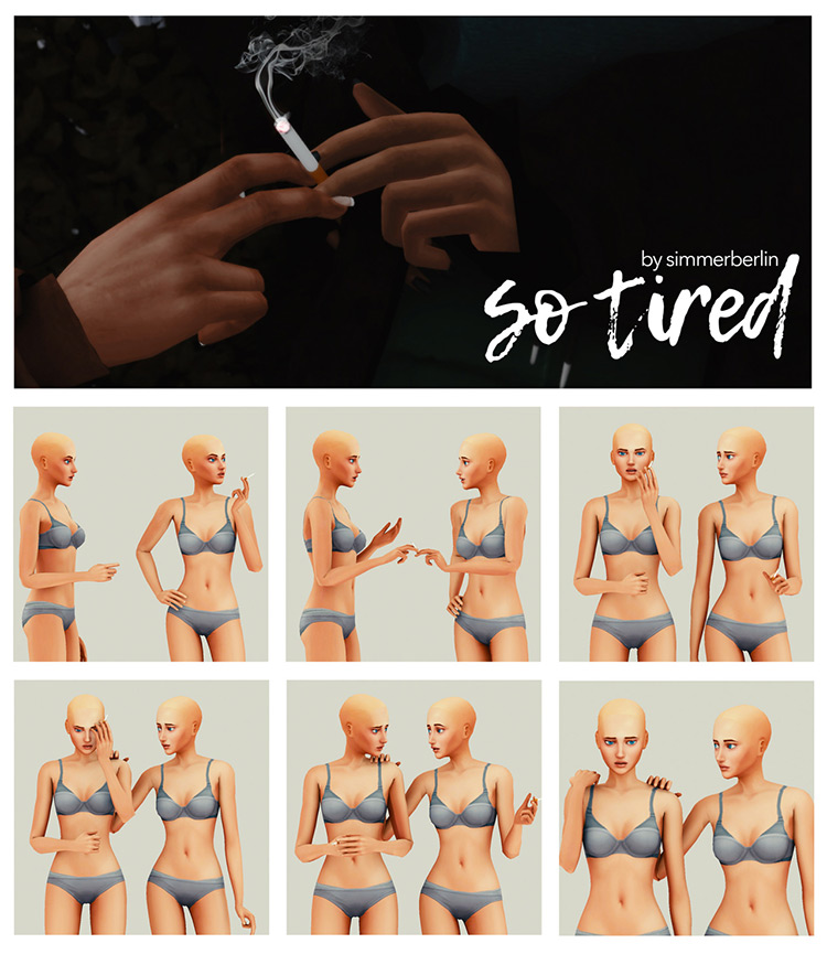 Pose Dump: So Tired by simmerberlin TS4 CC