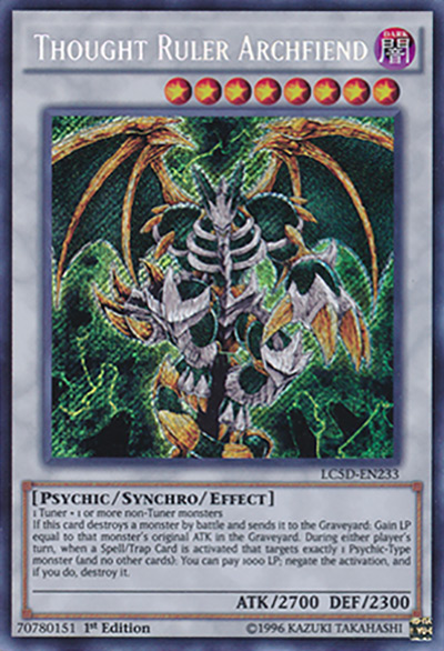 Thought Ruler Archfiend YGO Card