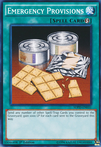 Emergency Provisions Yu-Gi-Oh Card