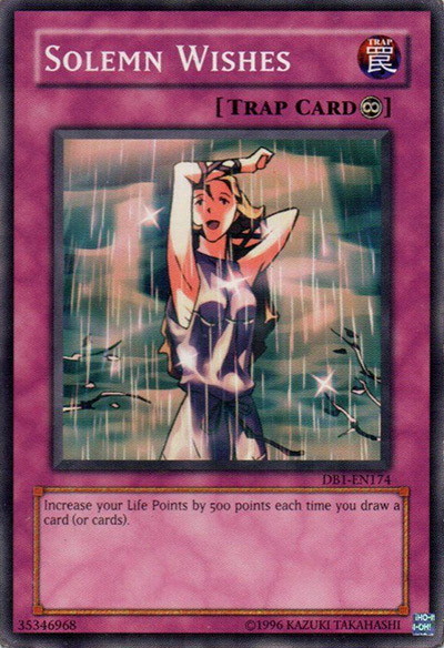 Solemn Wishes Yu-Gi-Oh Card