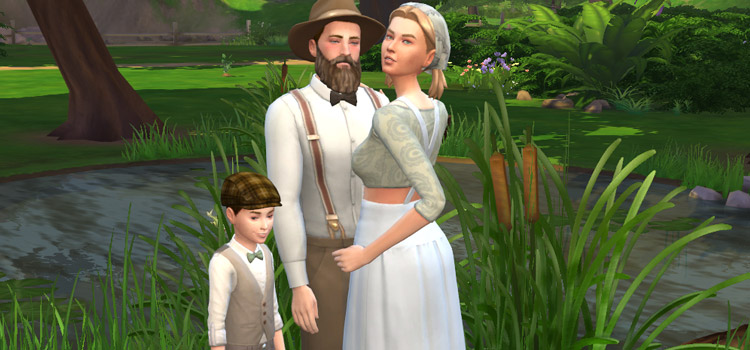 Sims 4 Family Mods Baltimoreadams   00 Featured Amish Family In Ts4 