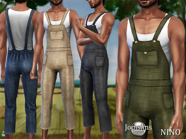 Nino Farmer Overalls TS4 CC