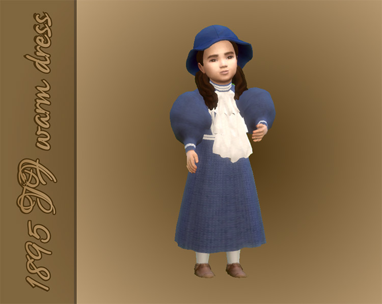 1895 Toddler Dress for Sims 4