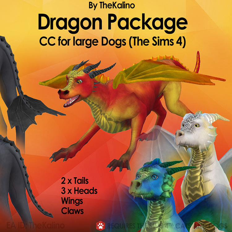 Dragon Package Sims 4 CC