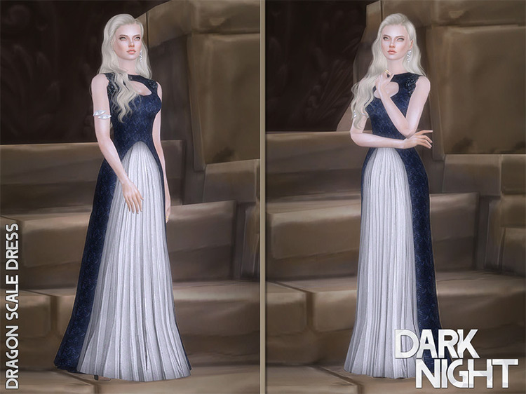 Dragon Scale Dress Sims 4 CC