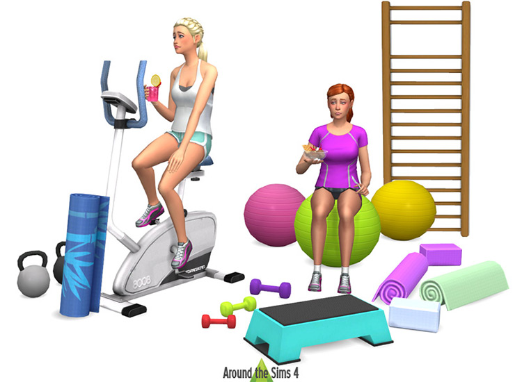 Realistic Workout Equipment, Realistic Food, & MORE! (The Sims 4 Mods)