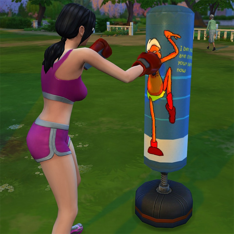 Punch Em Up! Redesigned Punching Bag Sims 4 CC