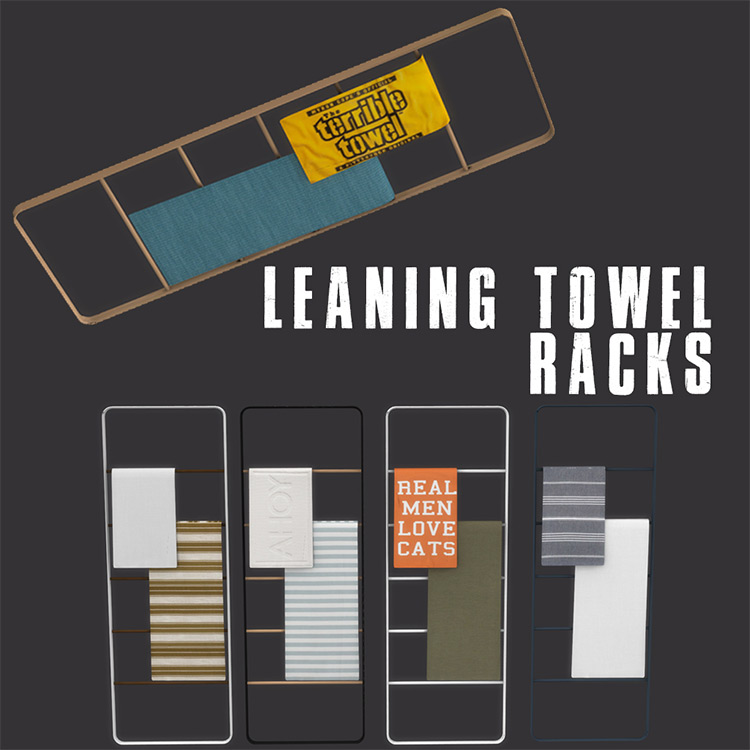 Leaning Towel Racks TS4 CC