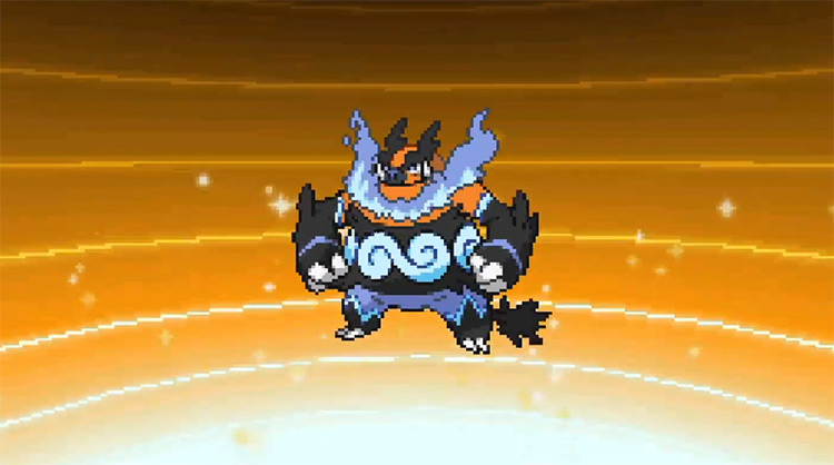 Shiny Emboar in Pokémon White