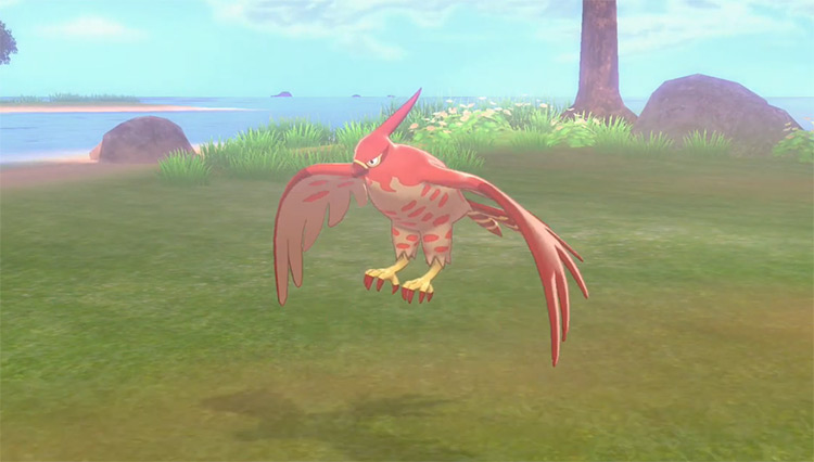 Shiny Talonflame from Pokémon Sword and Shield