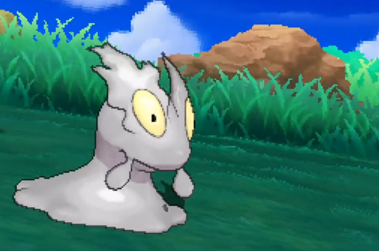 Shiny Slugma in Pokémon X and Y