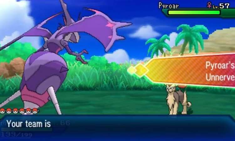Unnerve Pokémon USUM screenshot