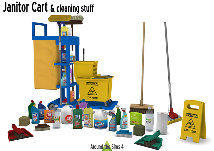 Sims 4 Cleaning Supplies CC  Clutter   Mods   FandomSpot - 77