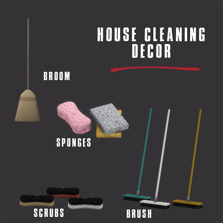 Sims 4 Cleaning Supplies CC  Clutter   Mods   FandomSpot - 76