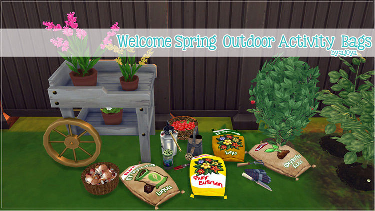 Custom Outdoor Bags / Sims 4 CC