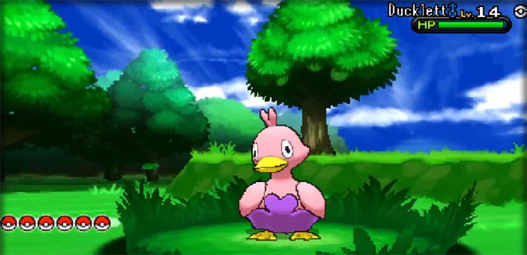 Shiny Ducklett from Pokémon X and Y