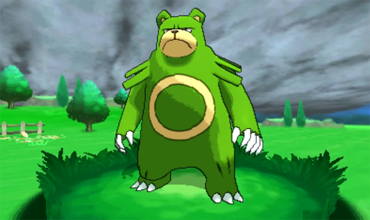 shiny green colored pokemon