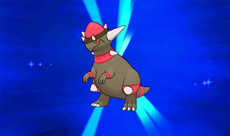 Shiny Rampardos in Pokémon X and Y