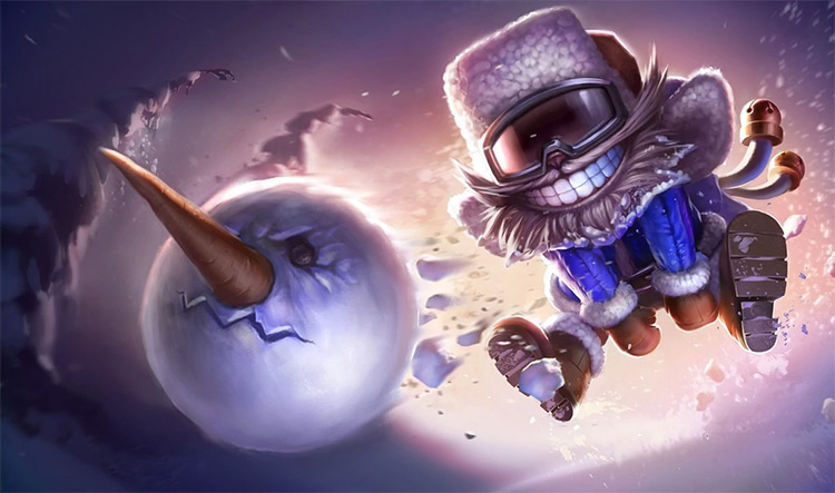 Snow Day Ziggs Skin Splash Image from League of Legends