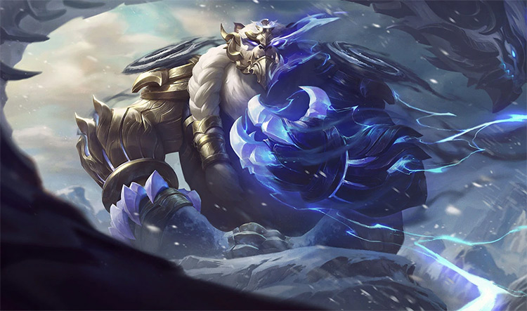 Duality Dragon Volibear Skin Splash Image from League of Legends