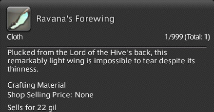 Ravana's Forewing / FFXIV