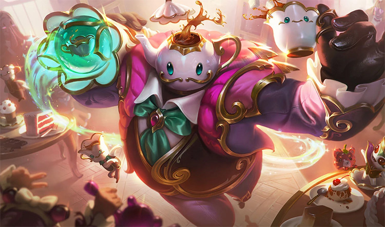 Cafe Cuties Bard Skin Splash Image from League of Legends