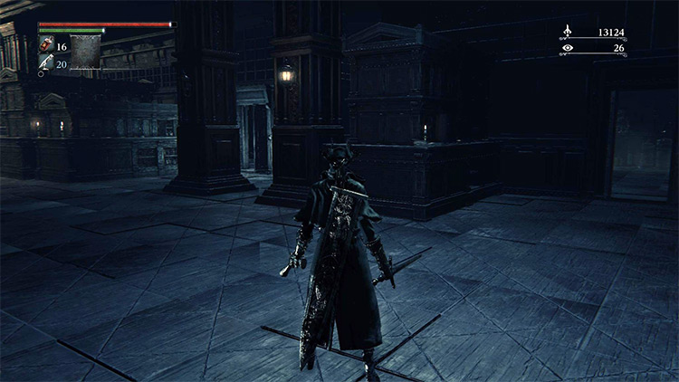 The quickest route to the Students. The left door leads to the Students, while the right door leads to the Lecture Building Lamp / Bloodborne