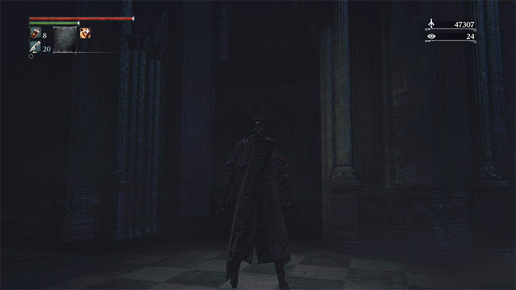 The archway hidden in the darkness / Bloodborne