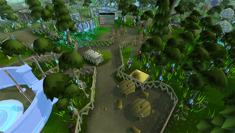 Accessing the bank from the sandpit in Prifddinas / OSRS