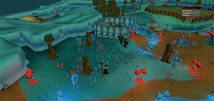 Getting to the sandpit with one click from the bank / OSRS