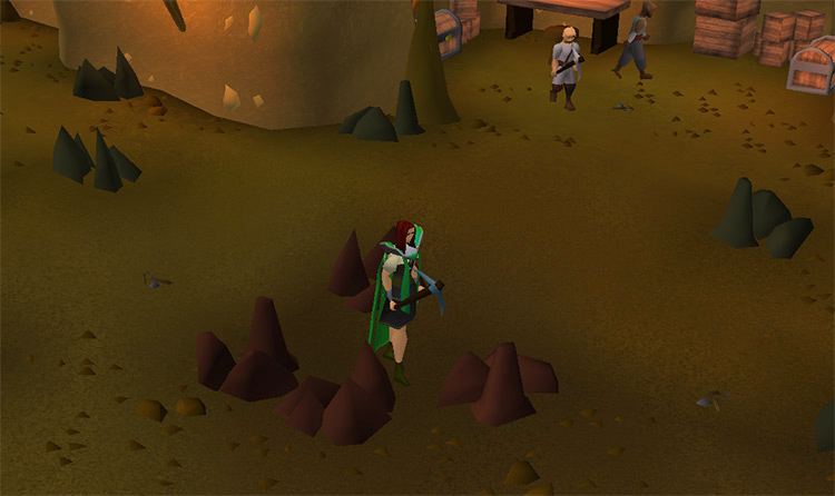 Mining iron at the guild. / OSRS