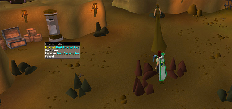The iron spot next to the guild bank / OSRS