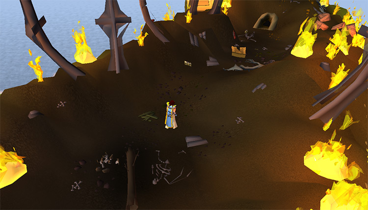 The entrance to the cavern. / OSRS