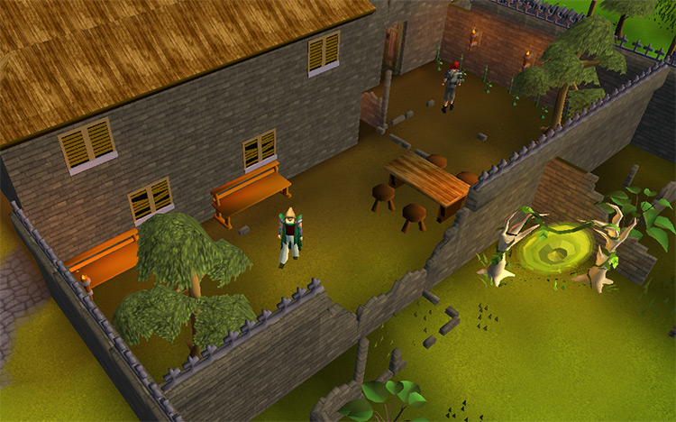 The Yews behind Edgeville bank / OSRS