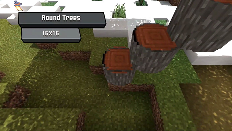 Round Trees Minecraft Texture Pack