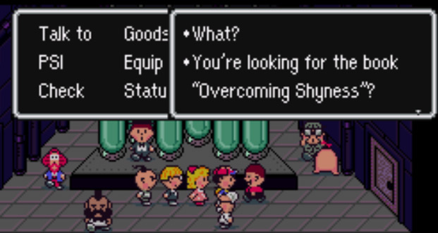 Discuss the book of Overcoming Sadness with Apple Kid in Stonehenge Base / Earthbound