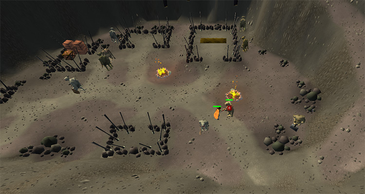 Fighting trolls outside the stronghold / OSRS