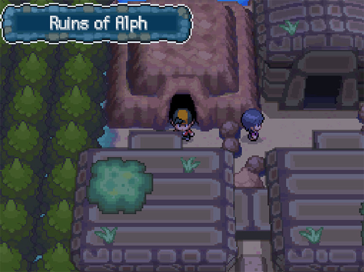 You’re now at the Ruins of Alph / Pokemon HGSS