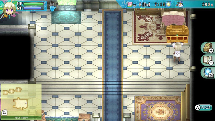 Lest holding the Storage Box in his Room / Rune Factory 4
