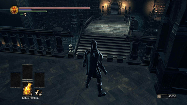 The gap in the railing / Dark Souls III