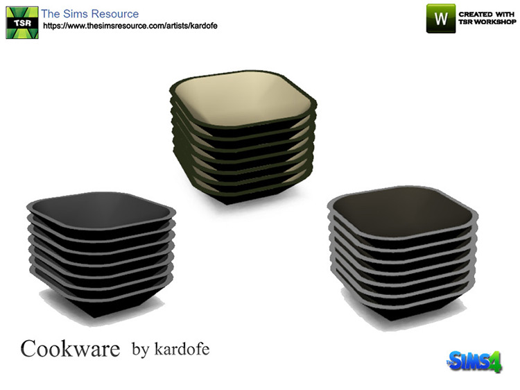 Kardofe_Cookware_Bowls / Sims 4 CC