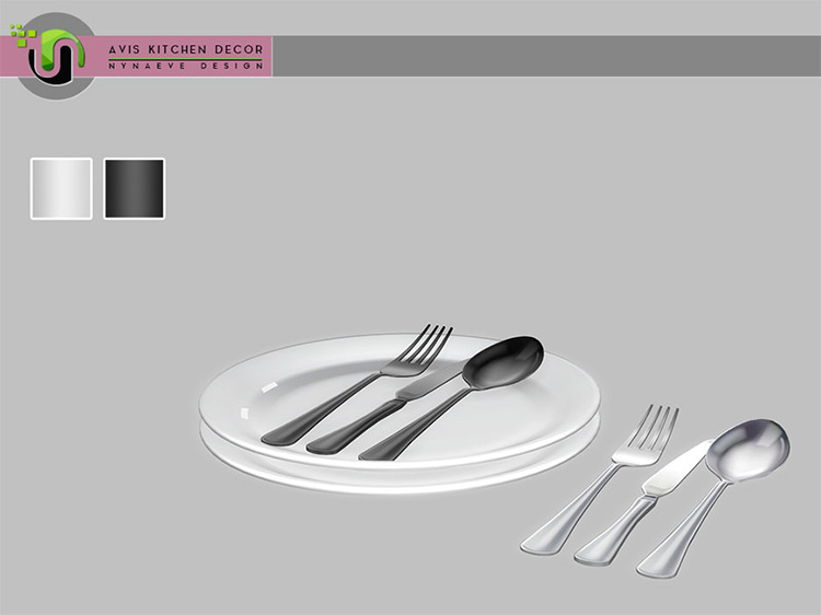 Sims 4 CC  Plates  Dishes   Silverware Sets   FandomSpot - 6