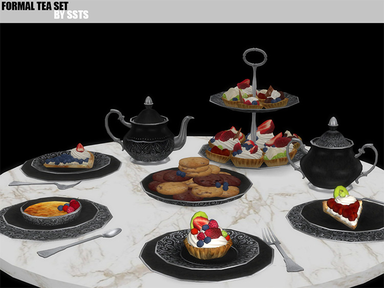 Sims 4 CC  Plates  Dishes   Silverware Sets   FandomSpot - 69