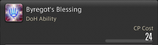 Byregot’s Blessing Ability / FFXIV