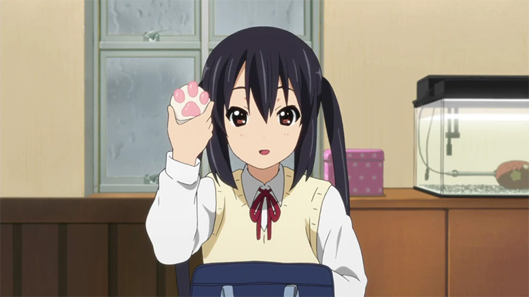 Azusa Nakano from K-On! Anime screenshot